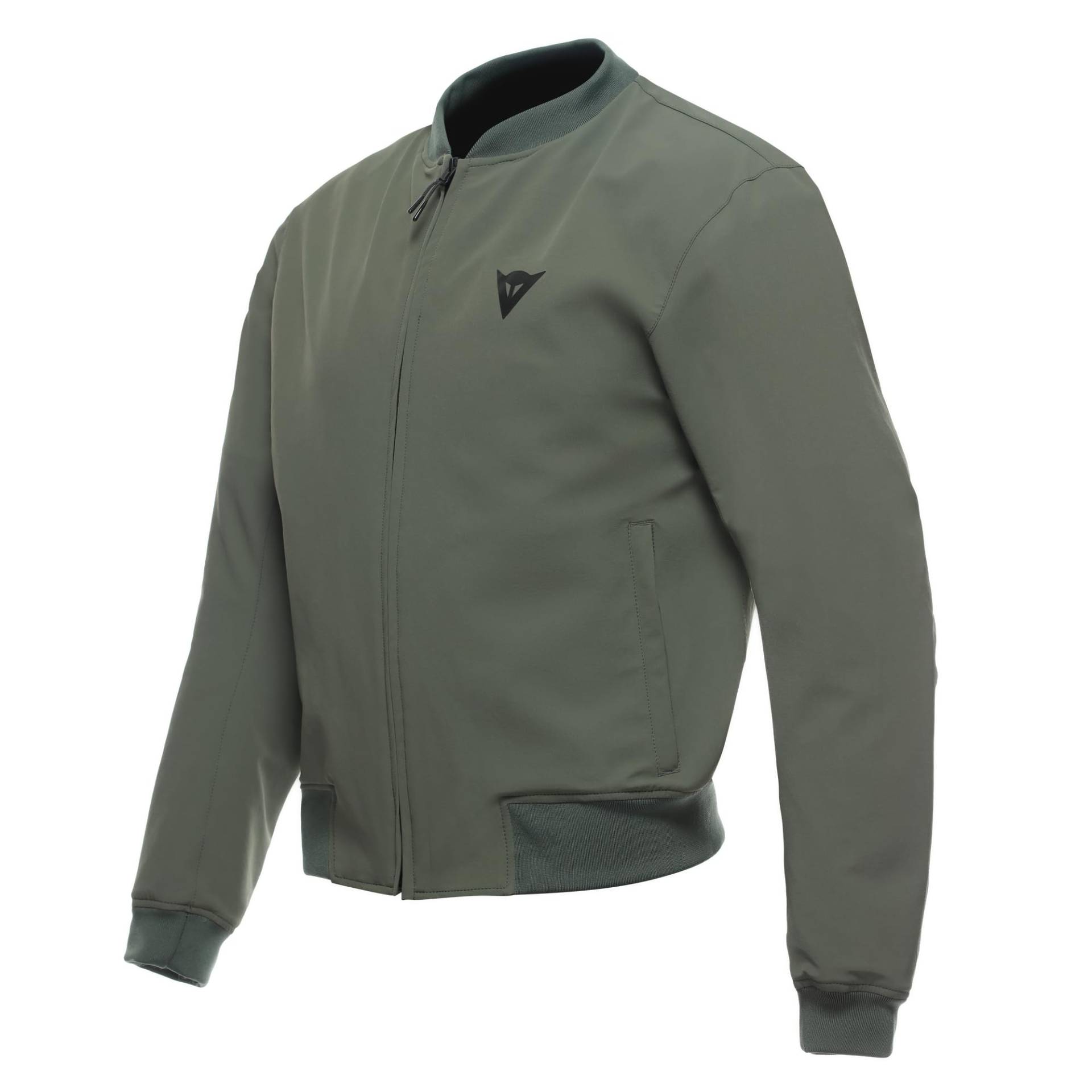 Dainese - Bhyde No Wind Tex Jacket, Motorrad Bomberjacke, Winddichtes Und Wasserabweisendes Material, Weiche Schulter Und Ellbogenprotektoren, Motorradjacke Für Herren, Grün, 54 von Dainese