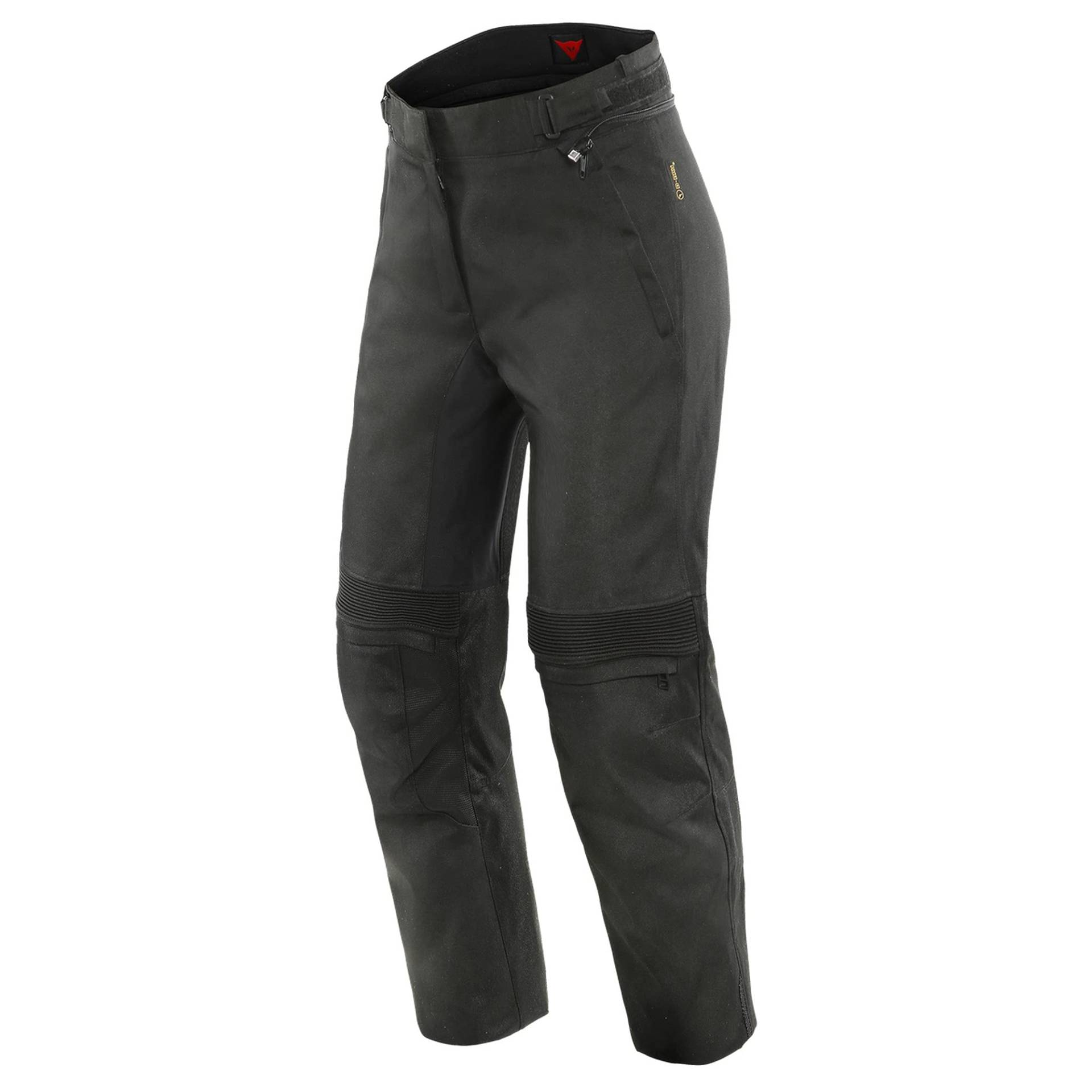 Dainese - Campbell Lady D Dry Pants, Motorrad Tourenhose, Damen Motorradhose, Wasserdicht, Weiter Geschnitten, Knie Und Hüftprotektoren, Schwarz/Schwarz, 50 von Dainese