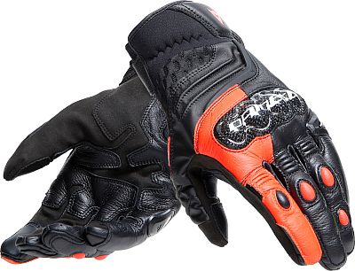 Dainese Carbon 4, Handschuhe kurz - Schwarz/Neon-Rot - M von Dainese