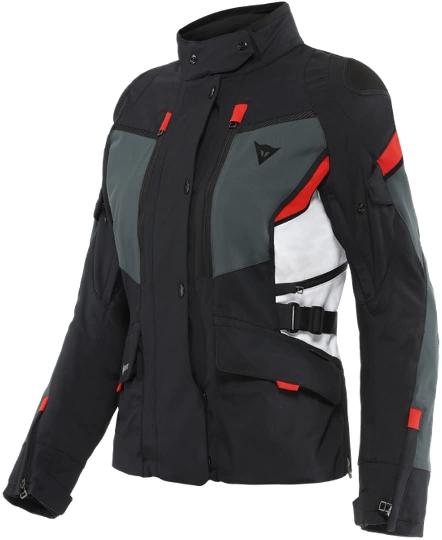 Dainese Carve Master 3 Gore-Tex Damen Motorrad Textiljacke (Black/Grey/Red,44) von Dainese