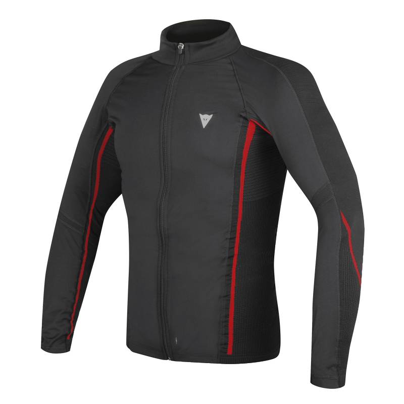 Dainese-D-CORE NO-WIND THERMO TEE LS, Schwarz/Rot, Größe L von Dainese