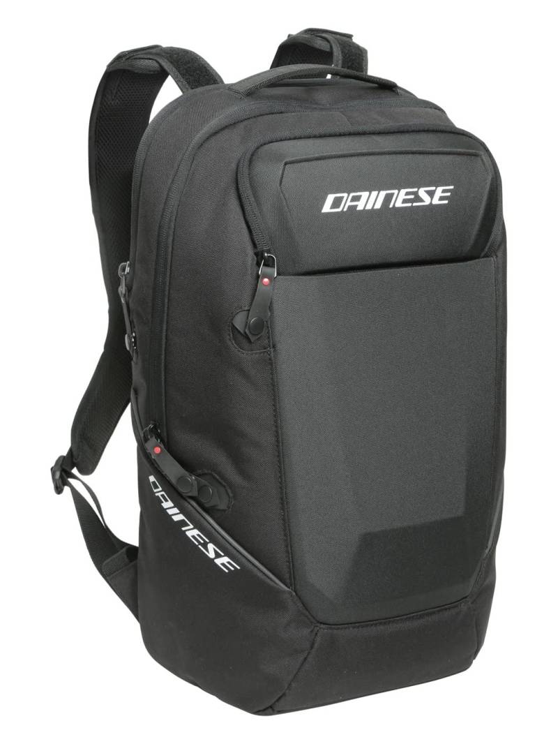 Dainese - D-Essence Backpack, Schwarzer Motorrad Rucksack, 22.2L Reiserucksack, Praktisch, Geräumig und Leicht, Motorradrucksack für Büro, Schule, Arbeit, mit PC Laptopfach, Unisex, Schwarz von Dainese