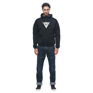 Dainese Daemon-X Motorrad Zip-Hoodie Schwarz Weiss von Dainese