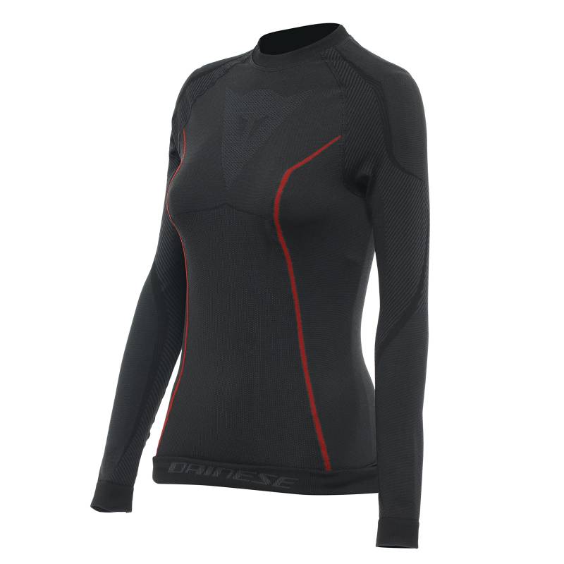 Dainese Damen Thermo LS Lady Baselayer-Shirt, Schwarz/Rot, L/XL von Dainese