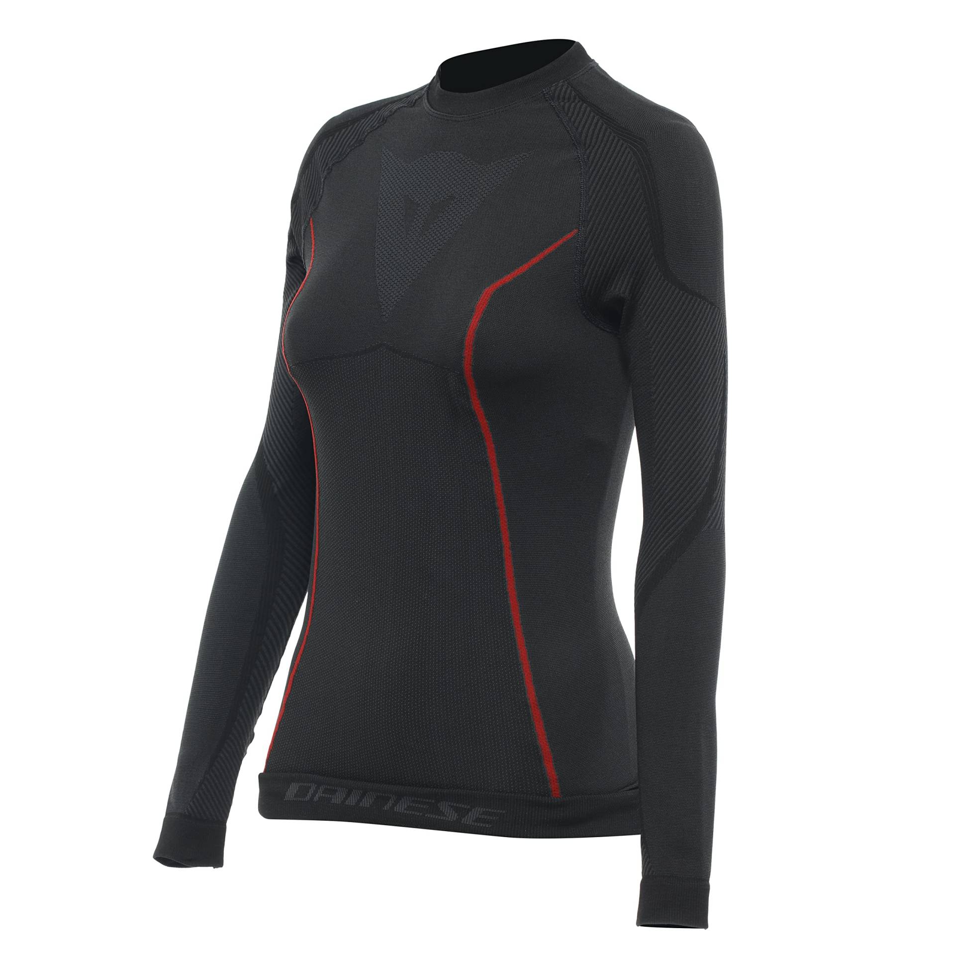 Dainese Damen Thermo LS Lady Baselayer-Shirt, Schwarz/Rot, L/XL von Dainese