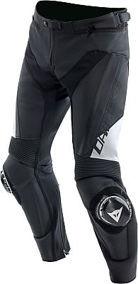 Dainese Delta 4, Lederhose - Schwarz/Weiß - 54 von Dainese