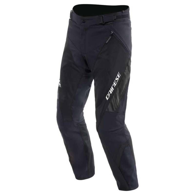 Dainese - Drake 2 Air Absoluteshell Pants, Wasserdichte Motorradhose, belüftet, mit abnehmbaren Knieschonern, Mann, Schwarz/Schwarz, 56 von Dainese