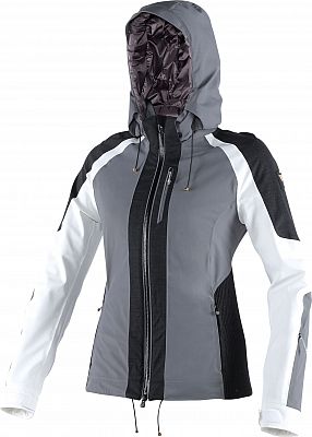 Dainese Febe, Textiljacke D-Dry Damen - Hellgrau/Dunkelgrau/Weiß - XS von Dainese