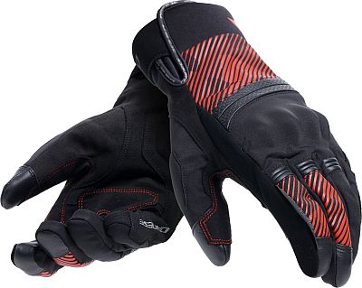 Dainese Fulmine, Handschuhe D-Dry - Schwarz/Schwarz/Rot - L von Dainese