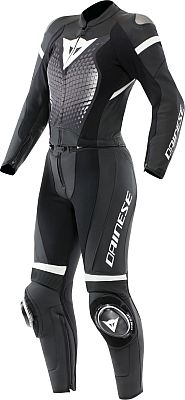 Dainese Fulminea, Lederkombi 2tlg. Damen - Schwarz/Grau/Weiß - 40 von Dainese