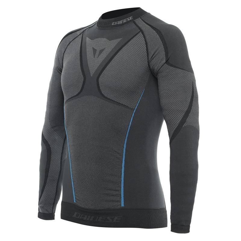 Dainese Herren Dry LS Baselayer-Shirt, Schwarz/Blau, L von Dainese