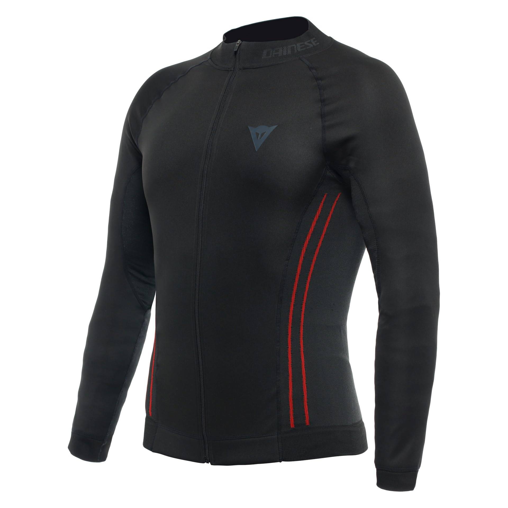 Dainese Herren No Wind Thermo LS Baselayer-Shirt, Schwarz/Rot, XS/S von Dainese