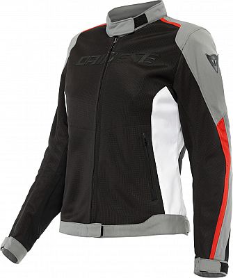 Dainese Hydraflux 2 Air D-Dry, Textiljacke wasserdicht Damen - Schwarz/Grau/Rot/Weiß - 38 von Dainese