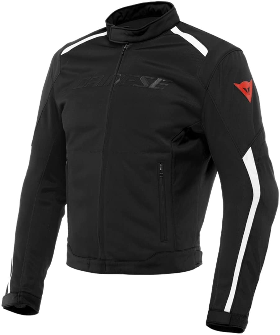 Dainese Hydraflux 2 Air D-Dry Jacket, Motorradjacke Sommer mit Abnehmbarem Wasserdichtem Futter, Herren, Schwarz/Weiß, 56 von Dainese