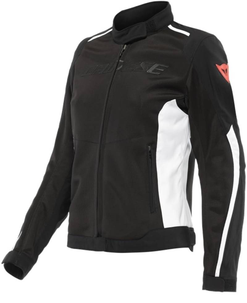 Dainese Hydraflux 2 Air Lady D-Dry Jacket, Motorradjacke Sommer mit Abnehmbarem Wasserdichtem Futter, Damen, Schwarz/Schwarz/Weiß, 42 von Dainese