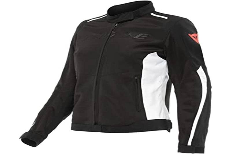 Dainese Hydraflux 2 Air Lady D-Dry Jacket, Motorradjacke Sommer mit Abnehmbarem Wasserdichtem Futter, Damen, Schwarz/Schwarz/Weiß, 46 von Dainese