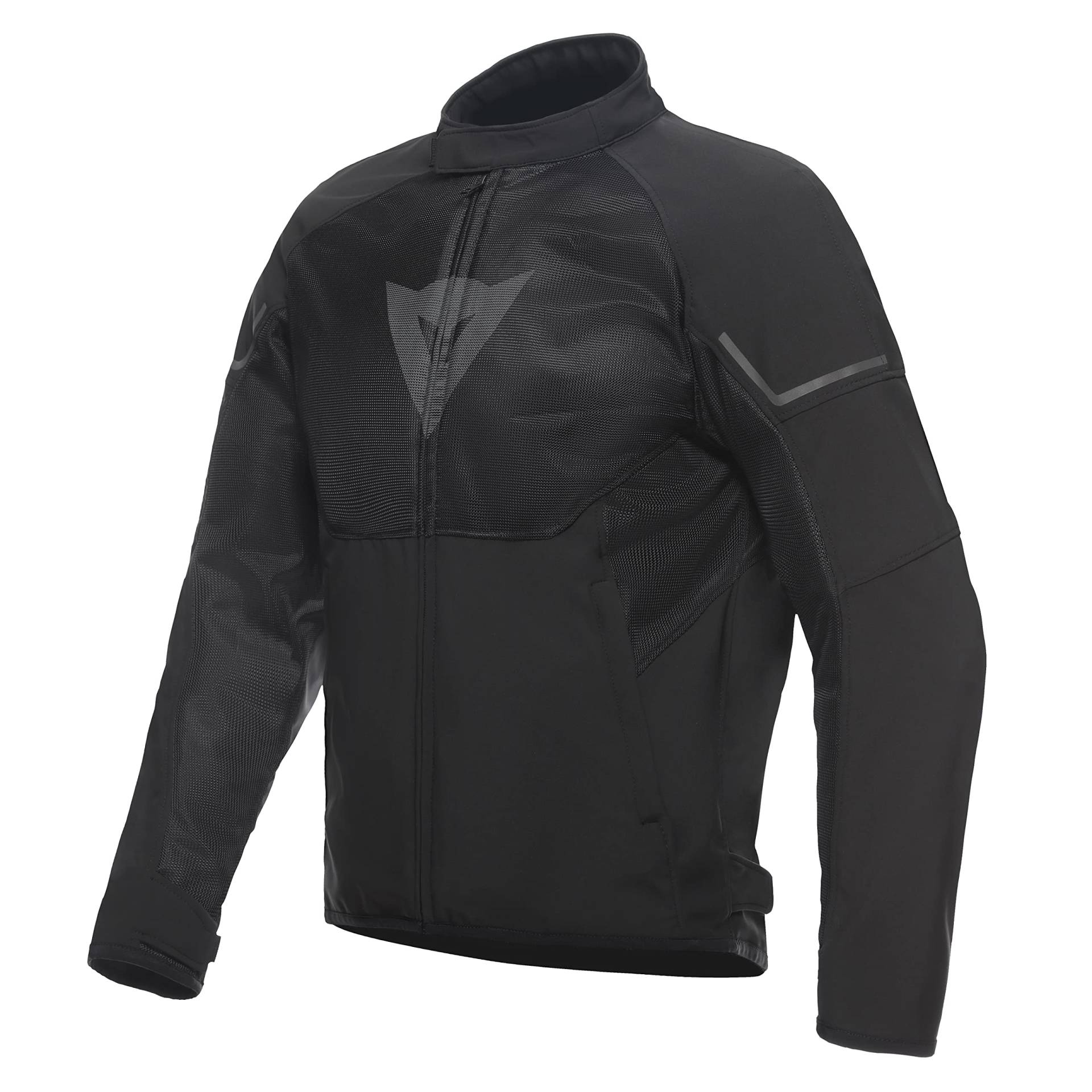 Dainese - Ignite Air Tex Jacket, Motorrad Sommerjacke, Mesh Gewebe, Herren Motorradjacke, Weiche Protektoren, Schwarz/Schwarz/Reflex Grau, 56 von Dainese