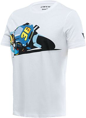 Dainese Joan, T-Shirt - Weiß/Blau/Schwarz - XXL von Dainese