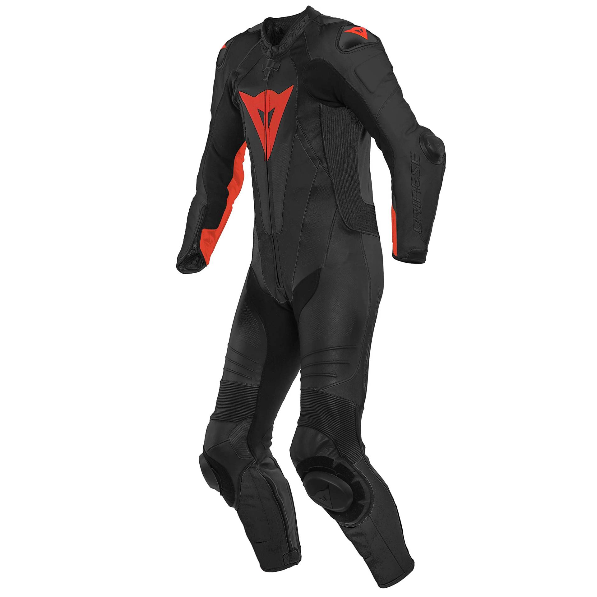 Dainese Laguna SECA 5 1-Teiler Perforierte Motorrad Lederkombi (Black/Red,50) von Dainese