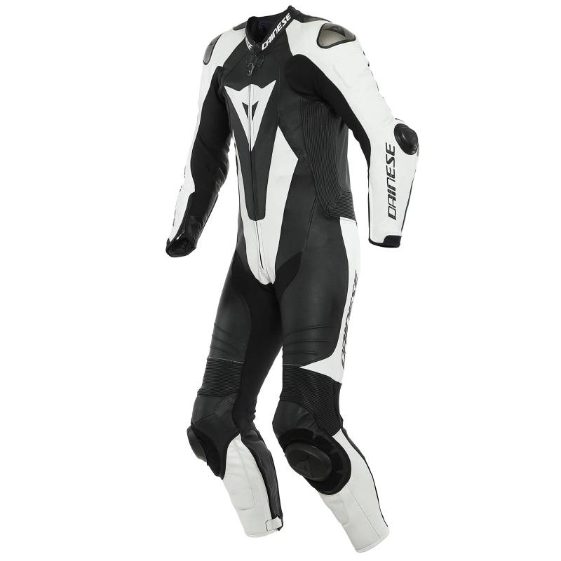 Dainese Laguna SECA 5 1-Teiler Perforierte Motorrad Lederkombi (Black/White,52) von Dainese