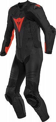 Dainese Laguna Seca 5, Lederkombi 1tlg. perforiert - Schwarz/Neon-Rot - 50 von Dainese