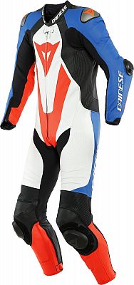 Dainese Laguna Seca 5, Lederkombi 1tlg. perforiert - Schwarz/Weiß - 110 von Dainese