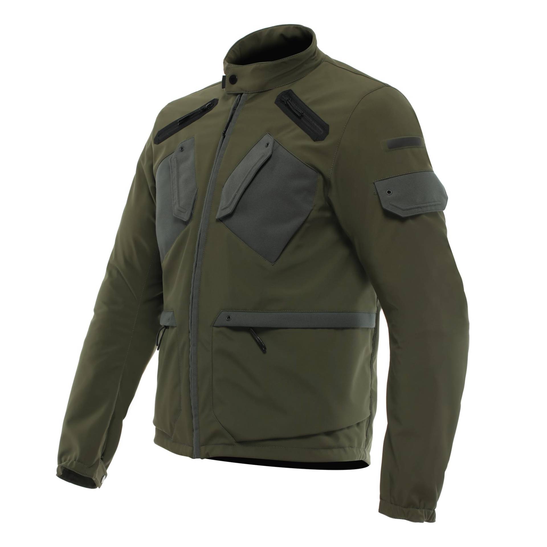 Dainese - Lario Tex Jacket, Urbane Motorradjacke, mit abnehmbaren Protektoren, belüfteter Stoff, Mann, Grün, 44 von Dainese