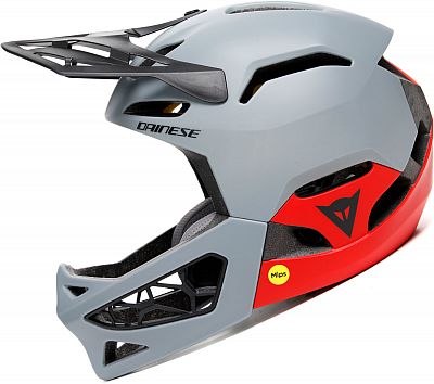 Dainese Linea 01 MIPS, Fahrradhelm - Grau/Rot - S-M von Dainese