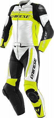 Dainese Mistel, Lederkombi 2tlg. - Weiß/Neon-Gelb/Schwarz - 50 von Dainese