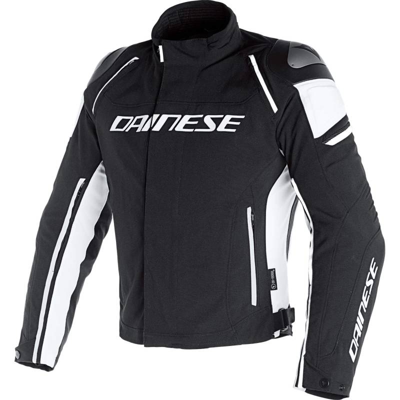 Dainese Racing 3 D-Dry Motorrad Textiljacke, schwarz/weiß, 48 von Dainese