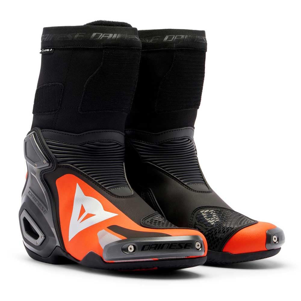 Dainese Motorradstiefel Axial 2 Boots Racing Stiefel, BLACK/RED-FLUO, 43 EU von Dainese