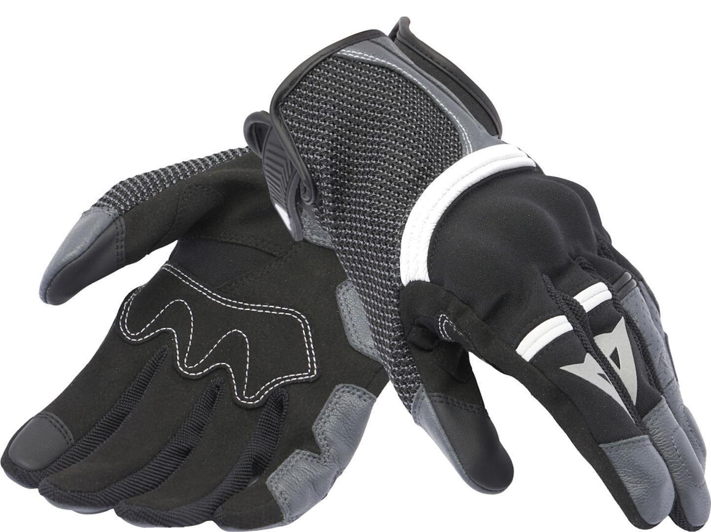 Dainese - Namib Gloves, Sommer Motorradhandschuhe, mit elastischem und belüftetem Stoff, Touchscreen, Mann, Schwarz/Eisengrau, L von Dainese