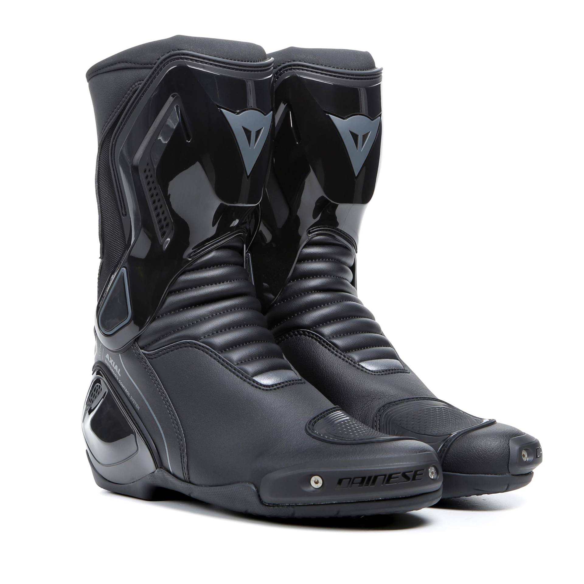 Dainese - Nexus 2 Boots, Motorrad Sportstiefel, Anti Verletzungs System, Knöchelschutz, Austauschbare Schieber, Herrenstiefel, Schwarz, 39 von Dainese