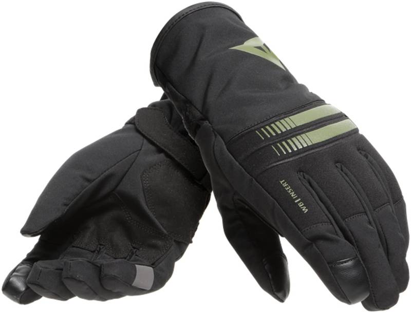 Dainese Plaza 3 Lady D-Dry Gloves, Motorradhandschuhe Winter Wasserdicht, Damen, Schwarz/Bronze-Green, S von Dainese