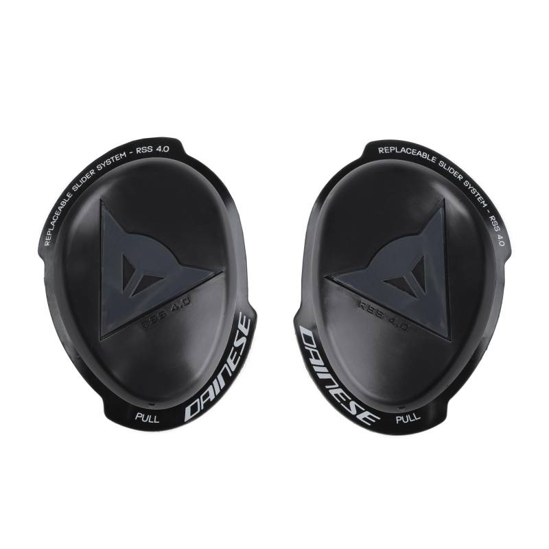 Dainese - Knee Slider Rss 4.0 - Full Kit, Knieschutz für Motorräder, für Männer und Frauen, Schwarz/Anthrazit, N von Dainese