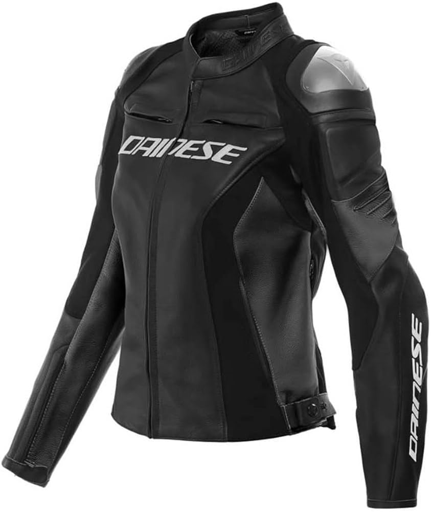 Dainese Racing 4 Lady Leatherjacket Damen Motorradjacke Lederjacke, BLACK/BLACK, 40 von Dainese