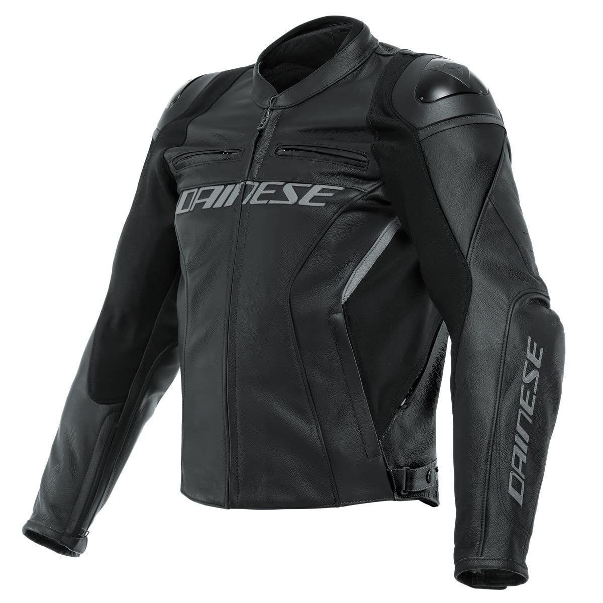 Dainese Racing 4 Leatherjacket Motorradjacke Lederjacke, BLACK/BLACK, 26 von Dainese