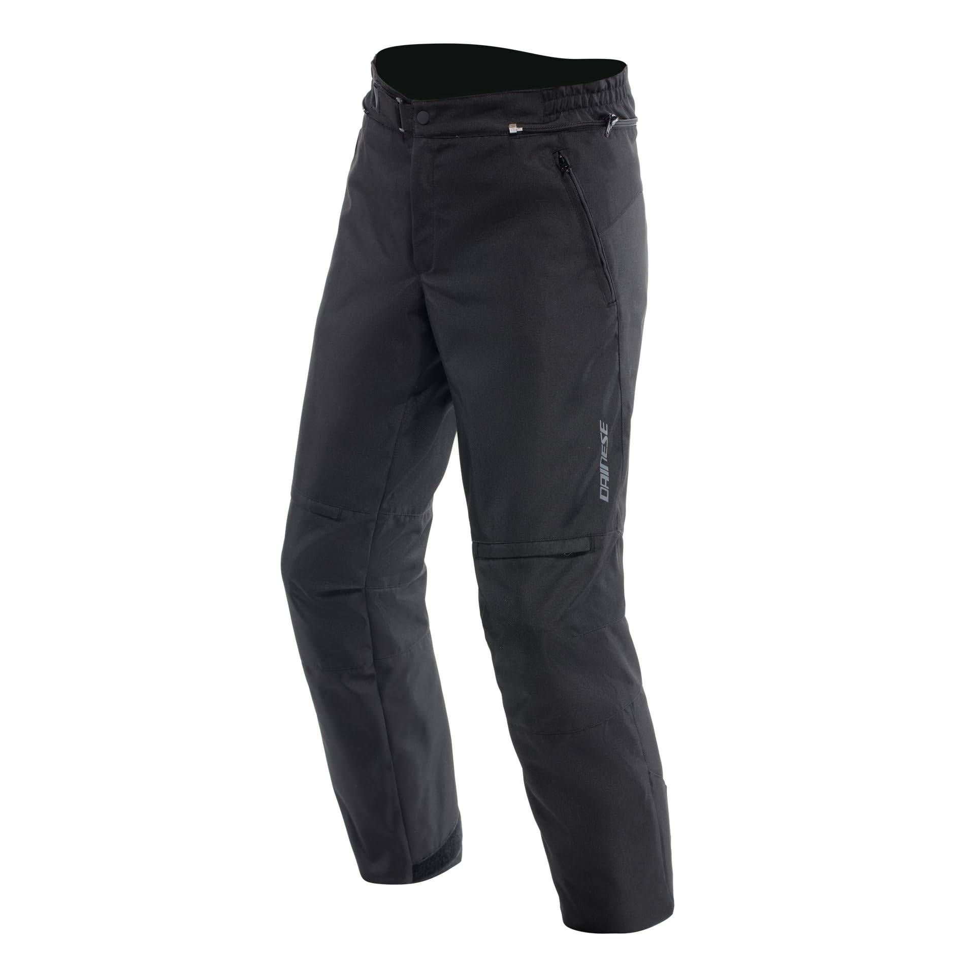 Dainese - Rolle Wp Pants, Wasserdichte Motorradhosen, Herausnehmbares Thermofutter, Knie Und Hüftprotektoren, Motorradhosen Für Männer, Schwarz, 46 von Dainese