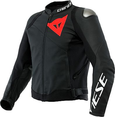 Dainese Sportiva, Lederjacke - Matt-Schwarz/Matt-Schwarz - 58 von Dainese