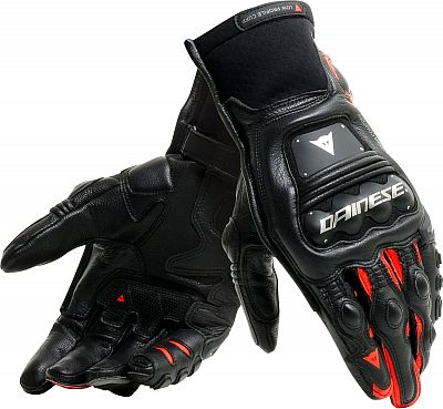 Dainese Steel-Pro In, Handschuhe - Schwarz/Neon-Rot - M von Dainese