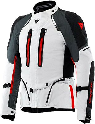 Dainese Super Adventure Absøluteshell, Textiljacke D-Dry - Hellgrau/Grau/Rot - 62 von Dainese