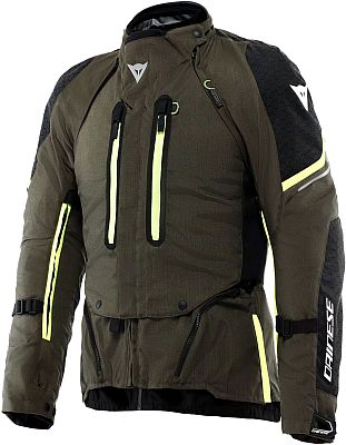 Dainese Super Adventure Absøluteshell, Textiljacke D-Dry - Oliv/Schwarz/Neon-Gelb - 44 von Dainese