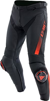 Dainese Super Speed, Lederhose - Schwarz/Neon-Rot - 48 von Dainese