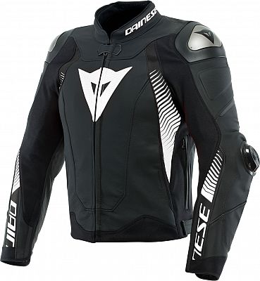 Dainese Super Speed 4, Lederjacke - Matt-Schwarz/Weiß - 46 von Dainese