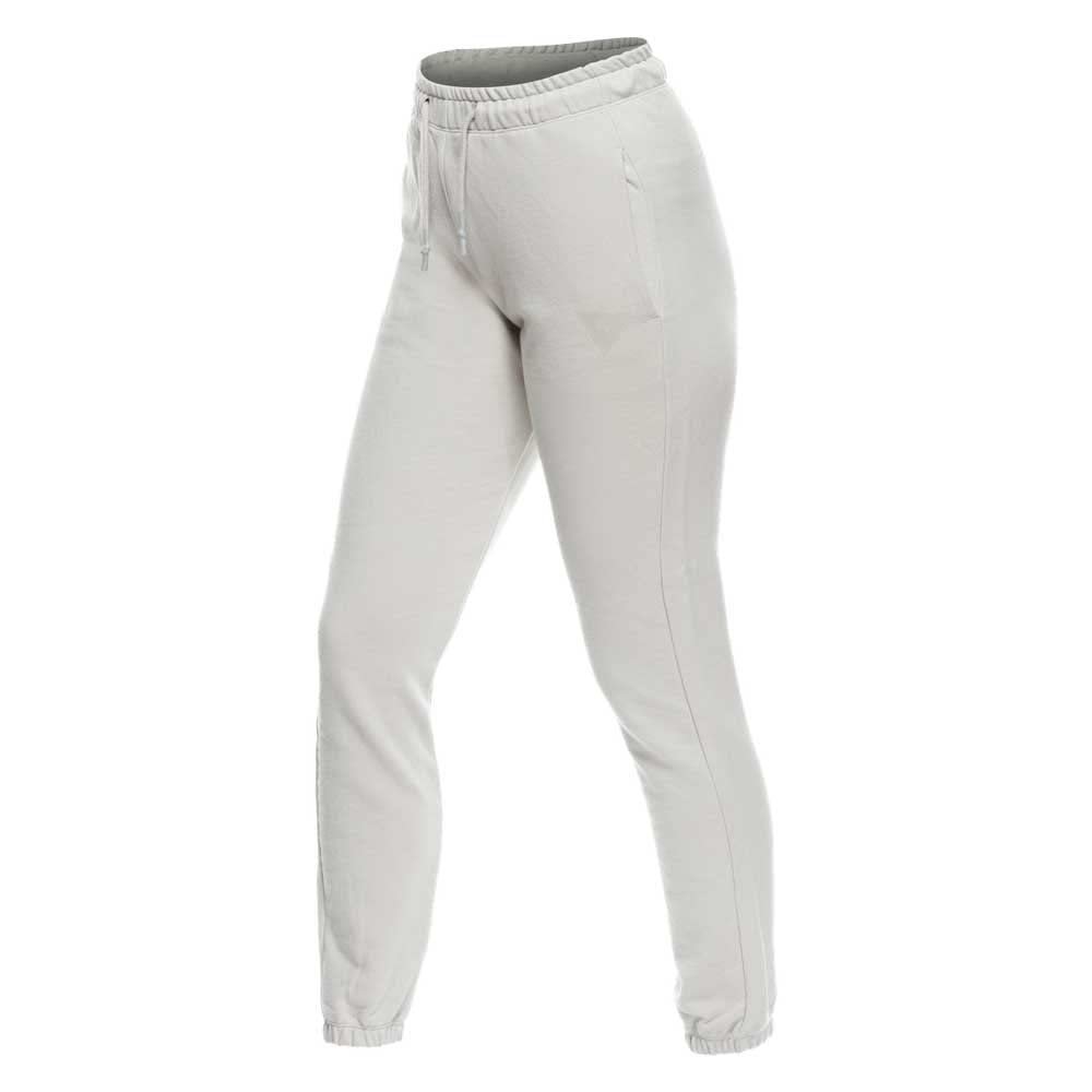 Dainese - Sweatpant Logo Lady, Damen Motorradhose, Baumwoll Trainingsanzug, Logo, Hell Grau, XS von Dainese