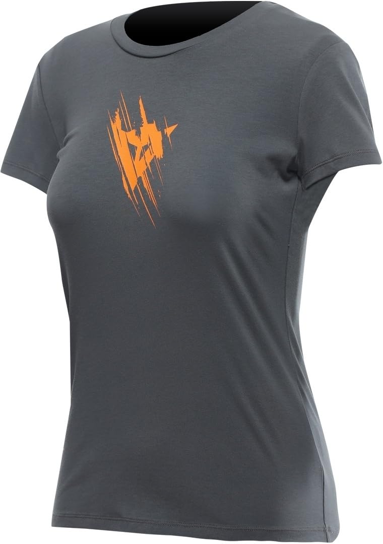 Dainese - Tarmac T-Shirt Wmn, Lässiges T-Shirt mit Rundhalsausschnitt aus Baumwolle, Frau, Castle-Rock, S von Dainese