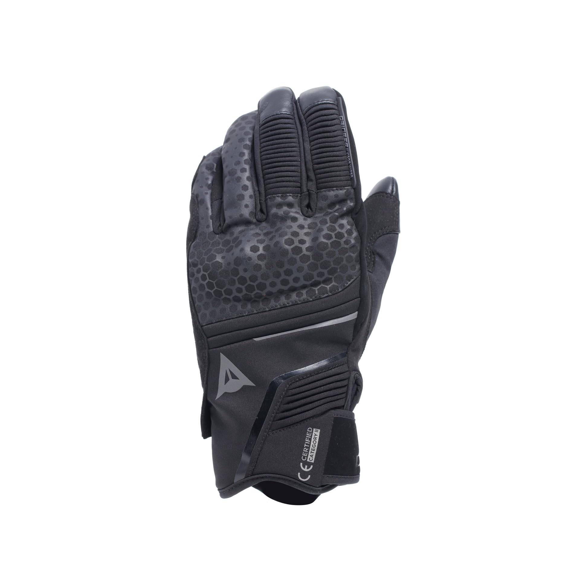 Dainese - Tempest 2 D-Dry® Short Gloves, Winter-Motorradhandschuhe, Touring, wasserdicht, Touchscreen, Mann, Schwarz, XXXL von Dainese