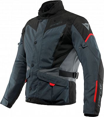 Dainese Tempest 3 D-Dry, Textiljacke wasserdicht - Grau/Schwarz/Rot - 48 von Dainese