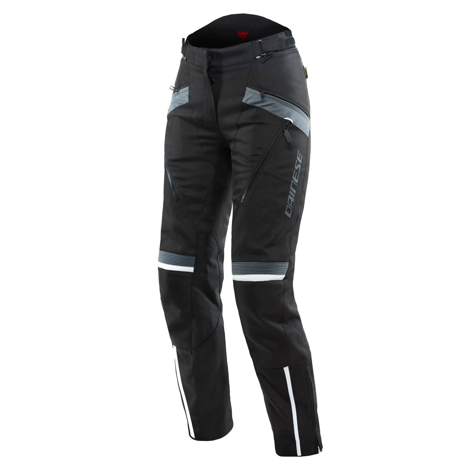 Dainese - Tempest 3 D Dry Lady Pants, Motorrad Tourenhose Für Damen, Wasserdicht, Herausnehmbares Thermofutter, Knieschutz, Schwarz/Schwarz/Ebony, 42 von Dainese