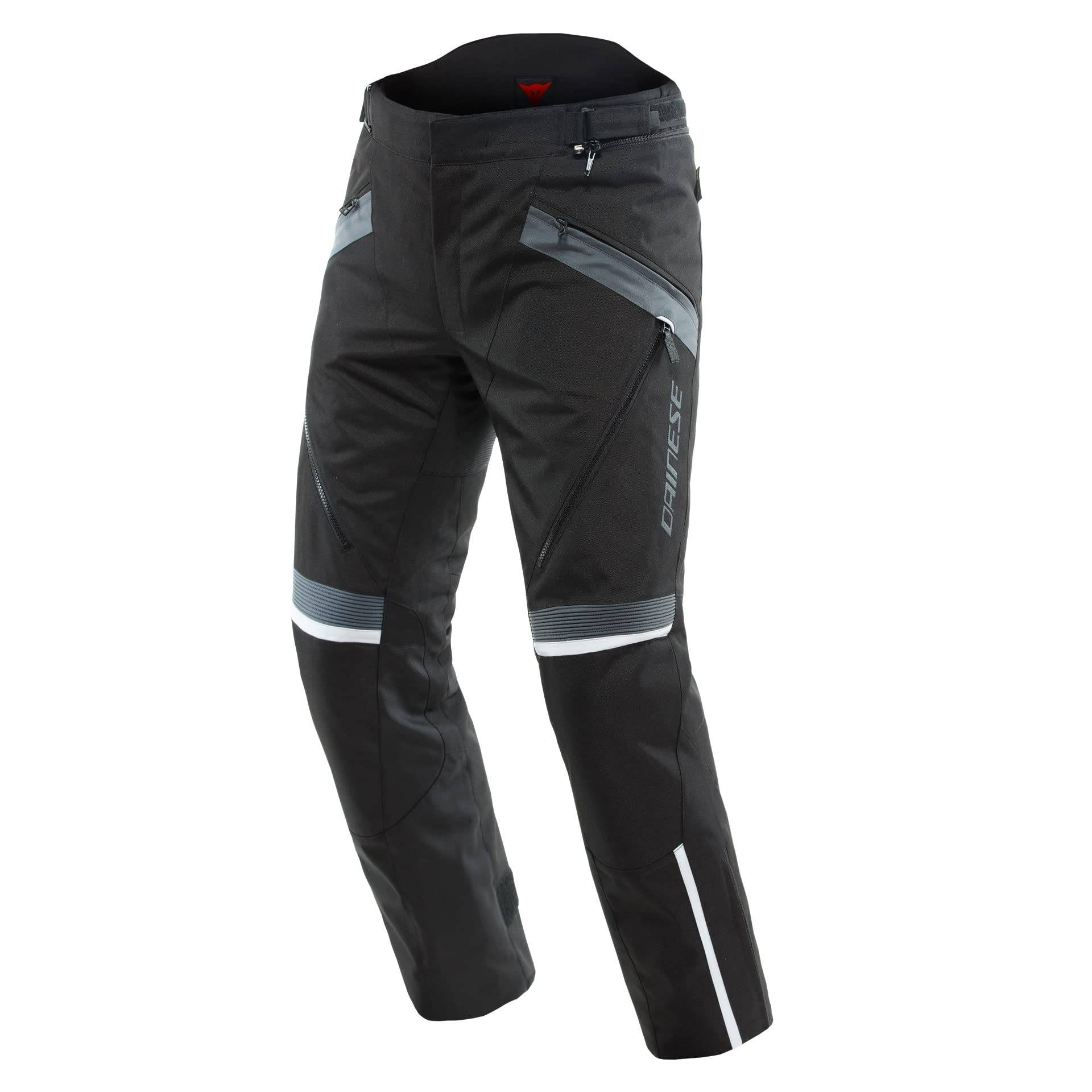 Dainese - Tempest 3 D Dry Pants, Motorrad Tourenhose Für Männer, Wasserdichte Membran, Herausnehmbares Thermofutter, Knieschutz, Schwarz/Schwarz/Ebony, 54 von Dainese